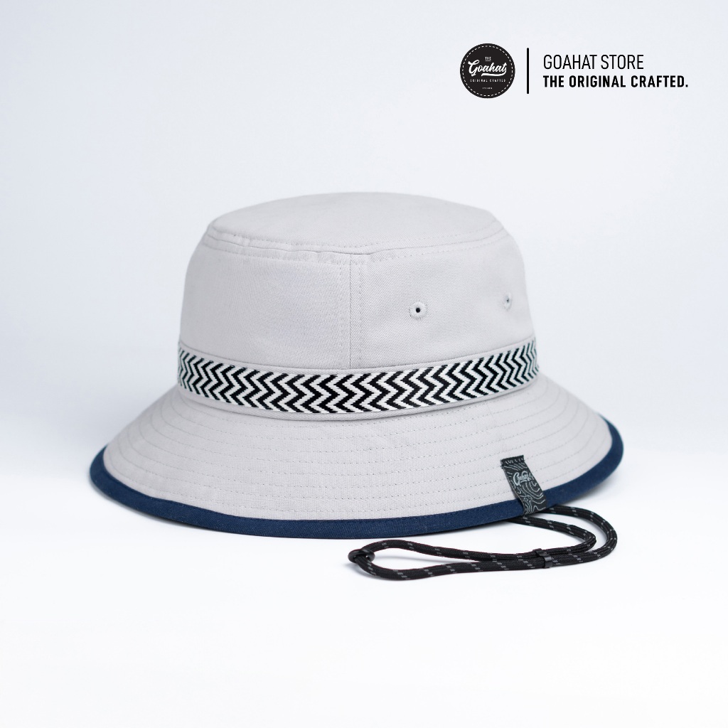 G135 Off-White หมวกบักเก็ต Cotton Washed สไตล์วินเทจ นุ่ม เบา ใส่สบาย ระบายอากาศได้ดี