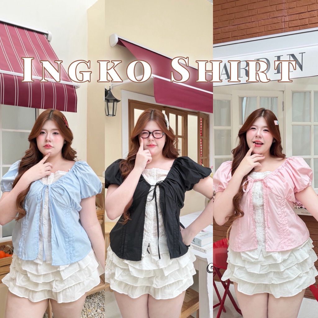 🧸𝐂𝐡𝐮𝐛𝐛𝐲𝐋𝐚𝐧𝐝.(อก38-52)🌷Sarah Cami Top☁️เสื้อสายเดี่ยวแต่งลูกไม้ ทรงผ่าหน้า ไซส์ใหญ่ เสื้อสาวอวบ #Sh453