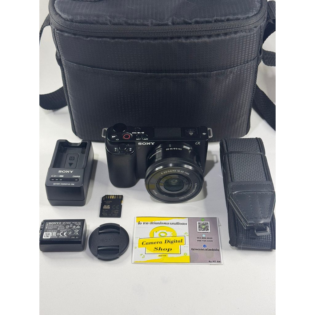 กล้องมือสอง Sony ZV-E10 + Lens Sony 16-50mm F3.5-5.6 PZ OSS
