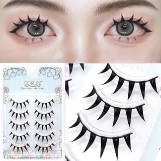 ขนตาปลอม รุ่น SWEET DEVIL ทรงการ์ตูนอนิเมะ ความยาว 12 mm ยาวนุ่มไม่แข็ง แกนเอ็นบางใส น้ำหนักเบา ติดง่าย ใส่สบายตาตลอดวัน