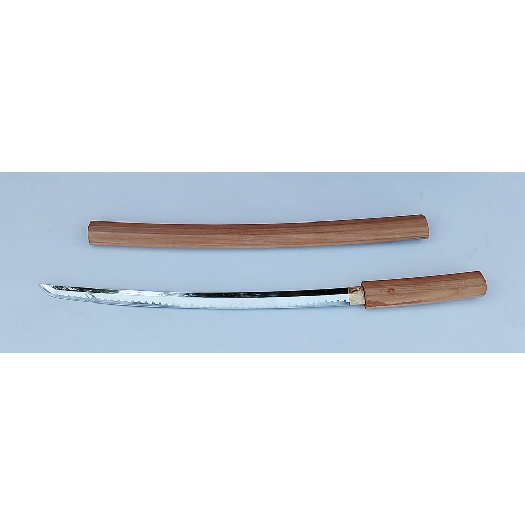 ดาบซามูไร ดาบขนาดกลาง วากิซาชิ (Wakizashi) ใบดาบโลหะไม่มีคม ยาว70cm.  มือสองจากญี่ปุ่น Iaito Replica