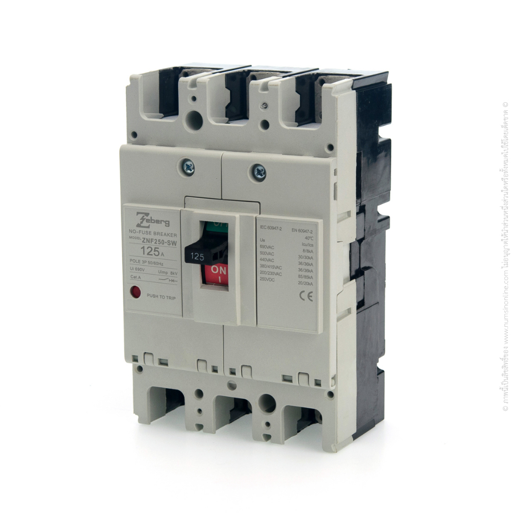 เบรกเกอร์ 125A 3P ZEBERG ZNF250-SW