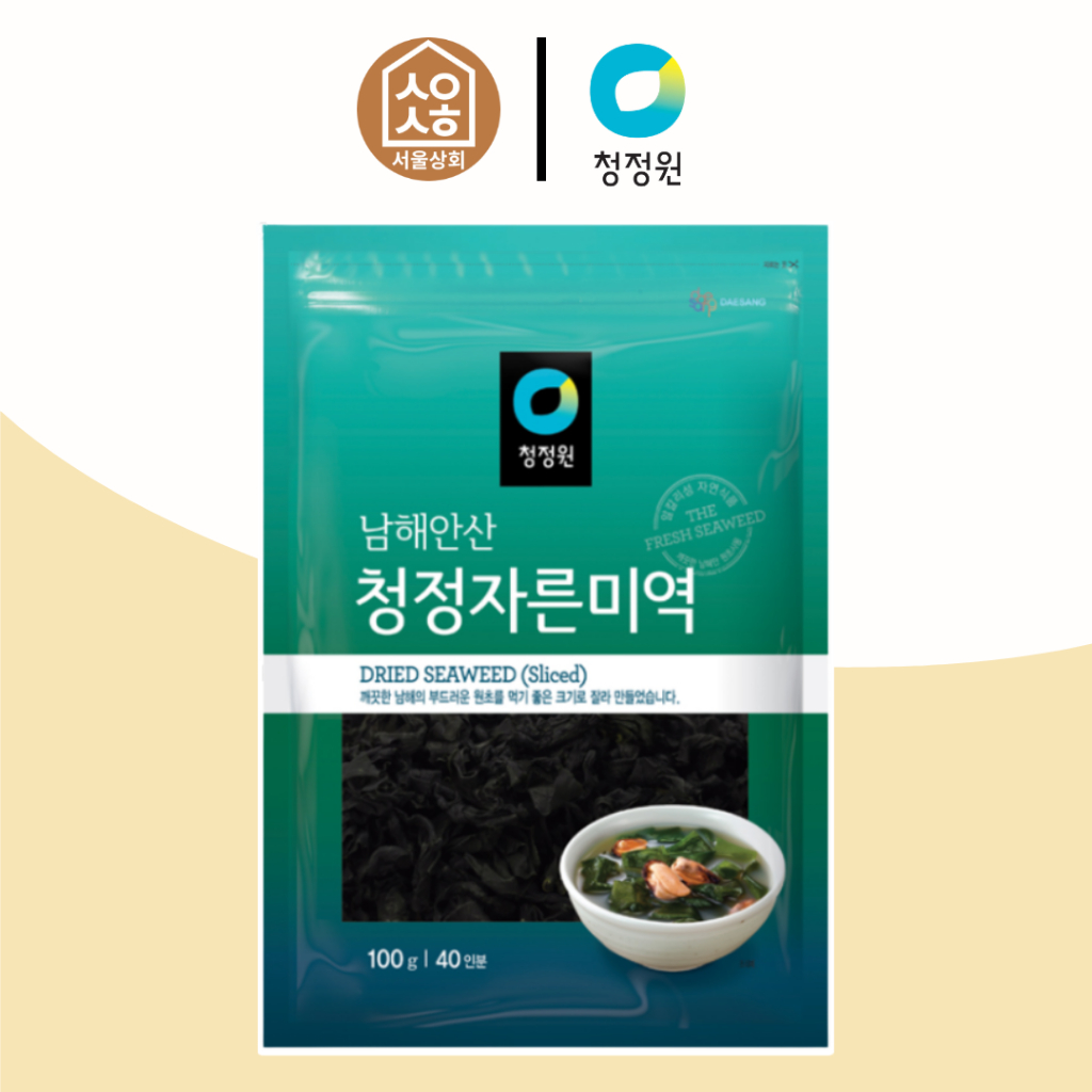 สาหร่ายวากะเมะอบแห้งสไตล์เกาหลี 100 กรัม ตราชองจองวอน Dried Seaweed (CHUNGJUNGONE BRAND)