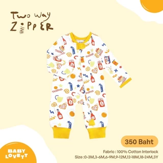 [Babylovett] Breakfast - Two-Way Zipper ชุดนอนเปิดเท้า