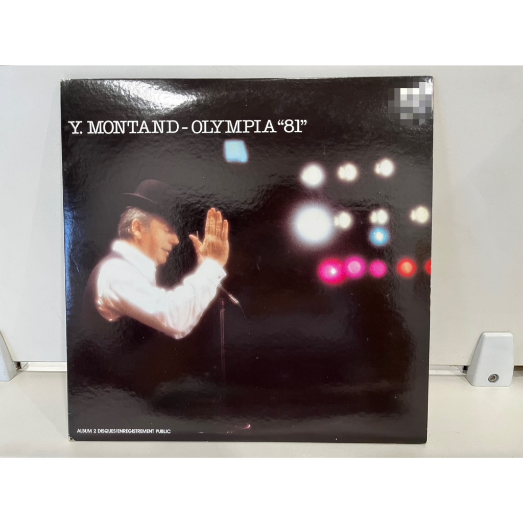 2LP Vinyl Records แผ่นเสียงไวนิล Y. MONTAND-OLYMPIA"81"  (J13D1)