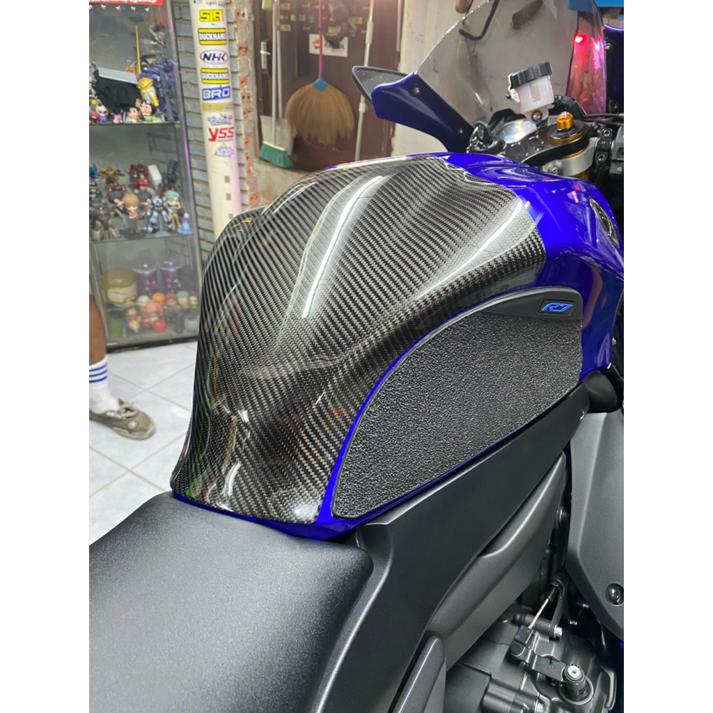 ครอบถังเพียวคารบอน์ ตรงรุ่น Yamaha R7