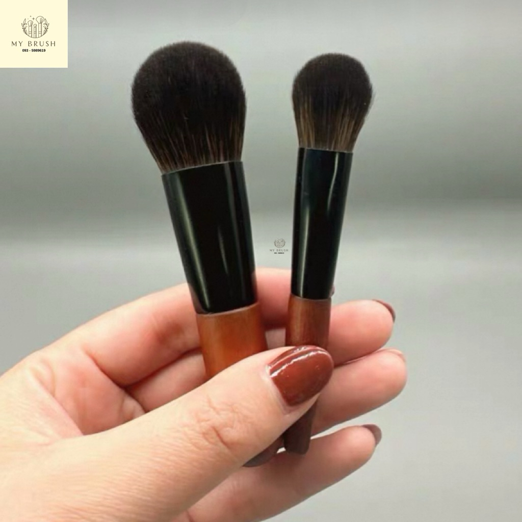 (ส่งด่วนทันที) Makeupbrush mini แปรงปัดแก้ม ปัดไฮไลท์ มินิ ด้ามไม้ ขนจิกดี พร้อมส่งจากไทย