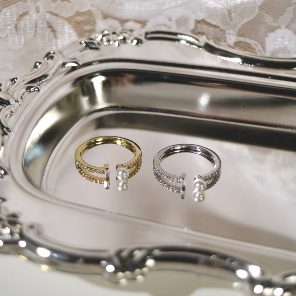 Socrush.bkk | IVORY rings | SR-065 | แหวนมุก แหวนเพชร