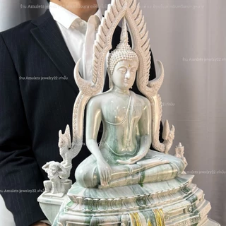 พระพุทธชินราช พระพุทธรูปพระบูชา พระประทานบนหิ้ง สีหินอ่อนลายหยกมีขนาดหน้าตักให้เลือก พระพุทธชินราชจังหวัดพิษณุโลก