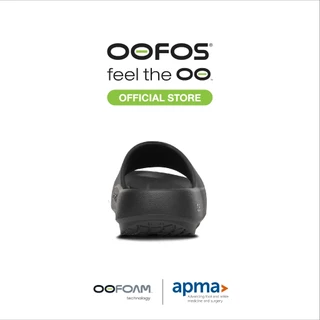 OOFOS OOahh Plus Black รองเท้าเพื่อการฟื้นฟู