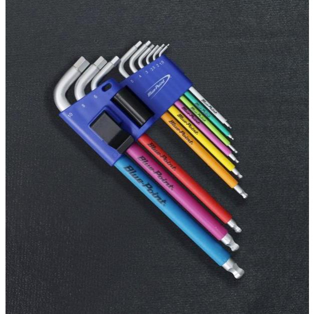 BLUE-POINT NO.BLPCC9XLBHKS Ball L-Hex Wrench , 1.5~10 mm