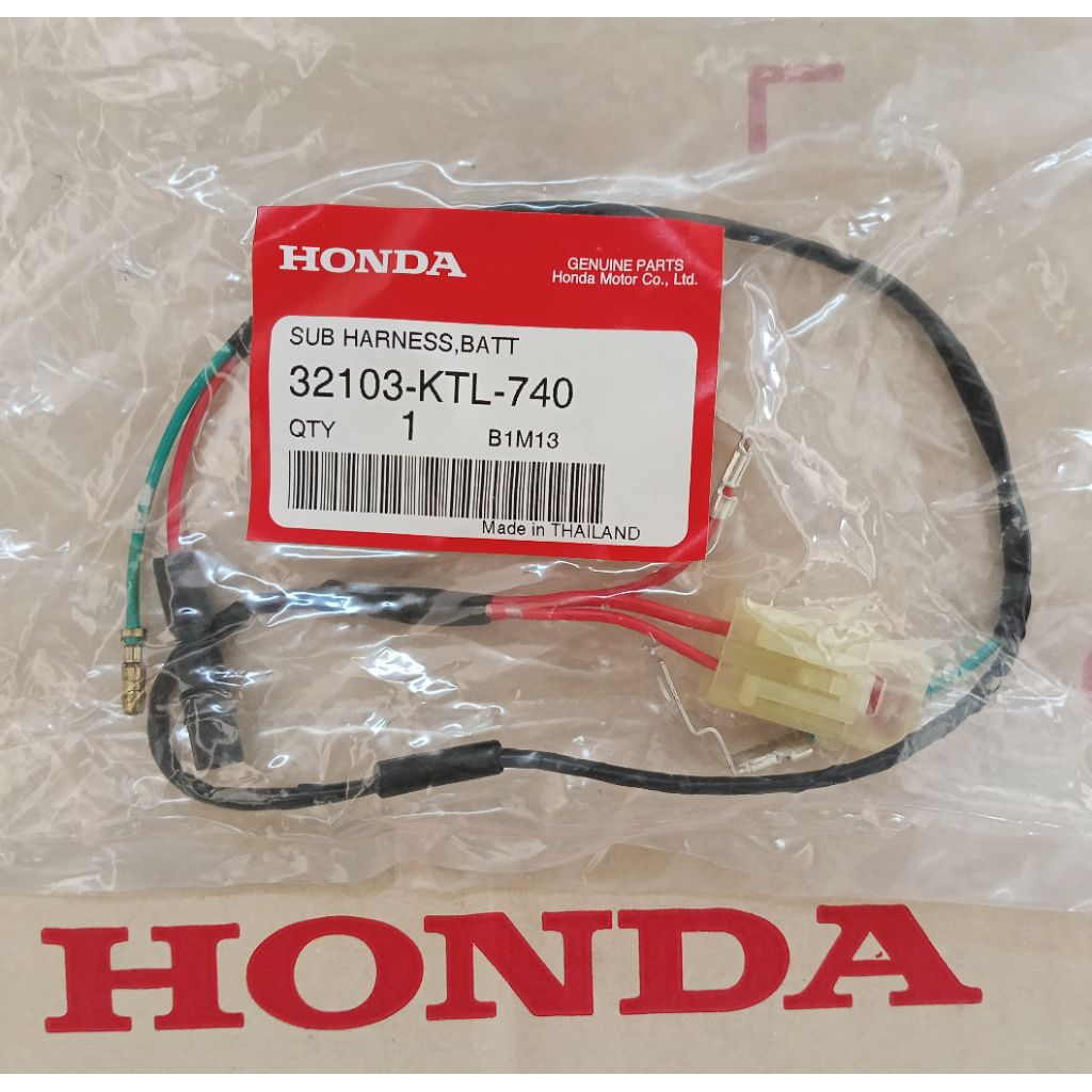 สายไฟขั้วแบต Wave100S Wave100 ปี2005 -2008 แท้ศูนย์HONDA 32103-KTL-740
