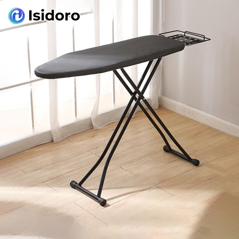 Isidoro โต๊ะรีดผ้า โต๊ะรองรีด โต๊ะรีดผ้าพับได้140*38*84cm หนัก300kgก็ไม่สั่นไหว ปรับความสูงได้7ระดับ มั่นคงขึ้น รีดสบาย