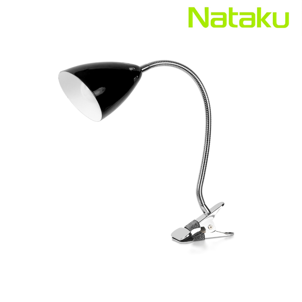 Simple Light โคมไฟหนีบโต๊ะ โคมไฟอ่านหนังสือ ขั้วE27 ปรับโค้งงอได้  Clip lamp สวิตซ์ปิด-เปิด