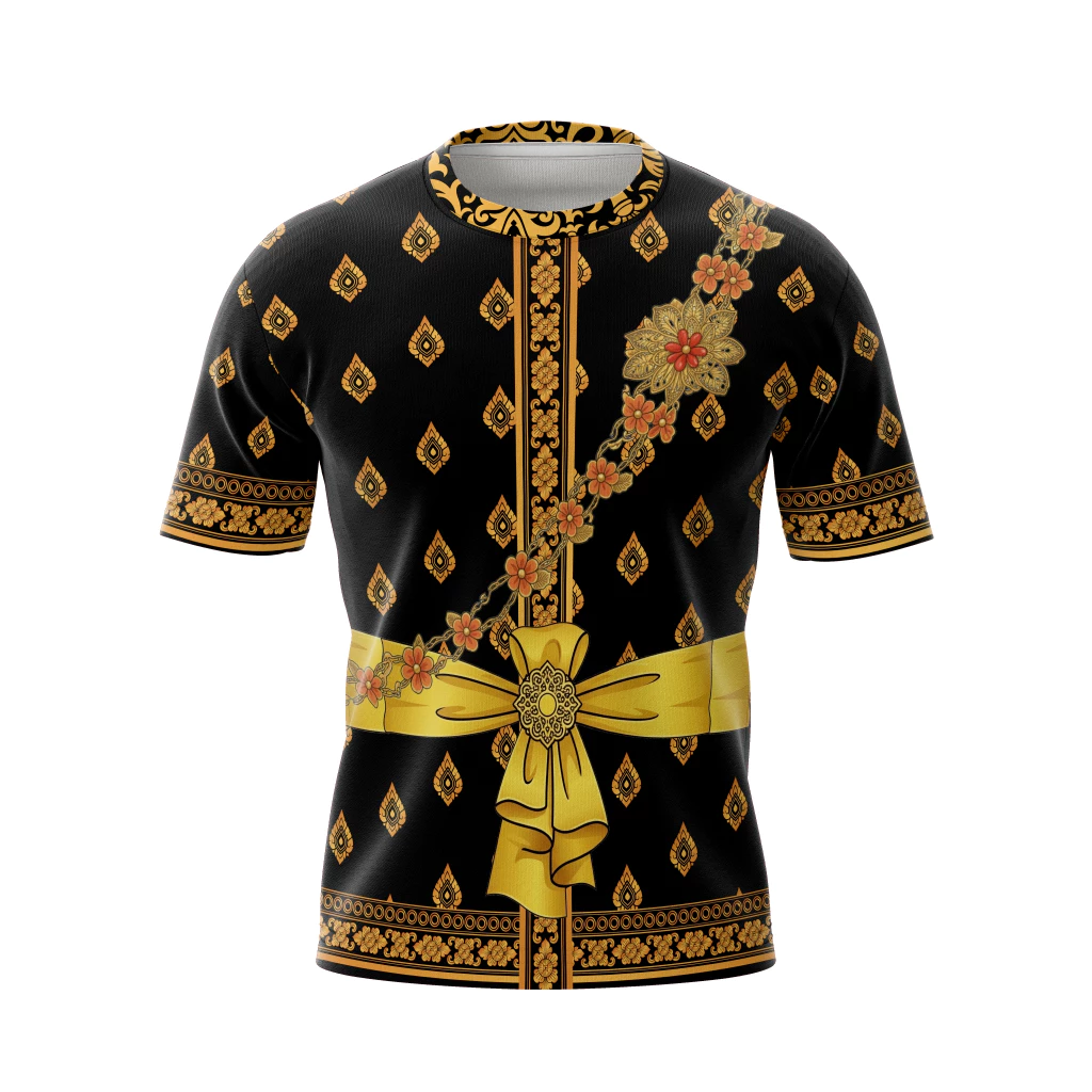 เสื้อแฟชั่น เสื้อพิมพ์ลาย ลายไทยย้อนยุค ใส่สบาย