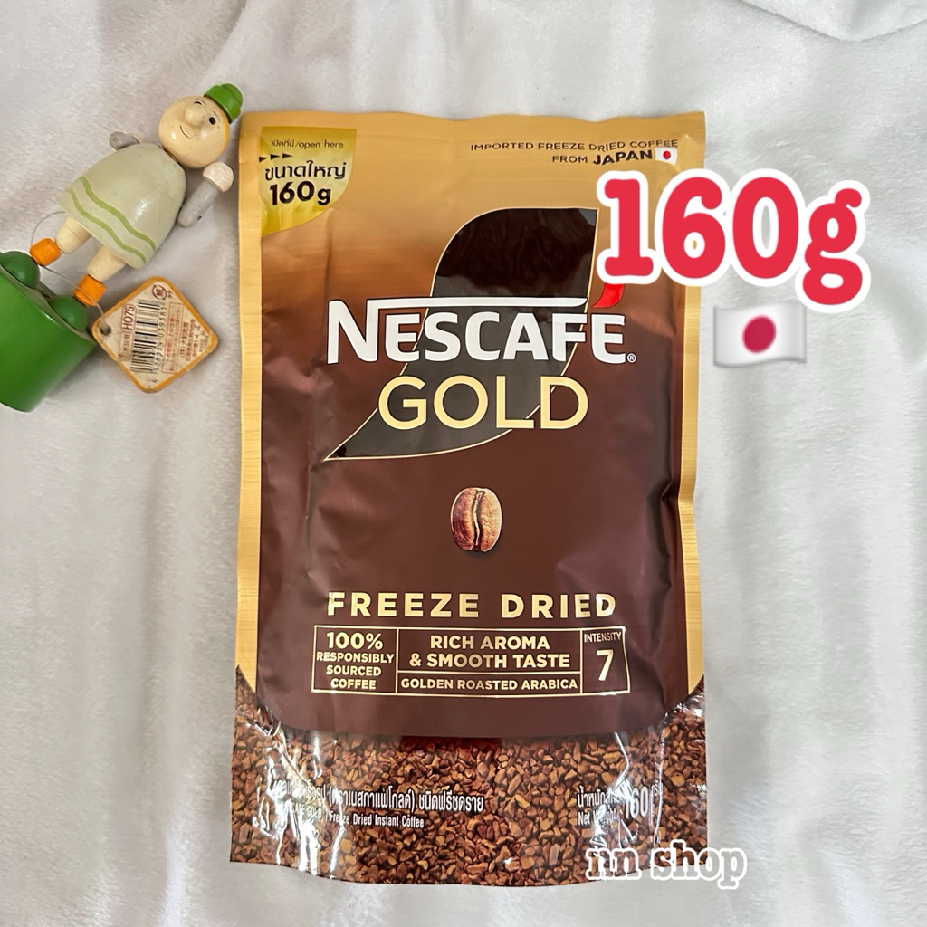 exp01/28ฉลากไทย NESCAFÉ Gold เนสกาแฟ โกลด์ กาแฟสำเร็จรูป ชนิดฟรีซดราย แบบถุง ขนาด 160กรัม