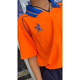 เสื้อกีฬาเด็ก เสื้อพละ ยี่ห้อ FlyHawk C974 คอปก