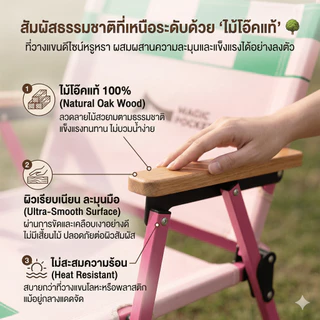 Magic pocket เก้าอี้แคมป์ปิ้ง ตัวหนา เก้าอี้สนามที่พับได้ รับน้ำหนักได้ 300kg ผ้าหนาขึ้น 600D