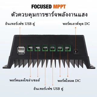 ชาจเจอร์โซล่า MPPT Powland 12V24V36V48V โซล่าชาร์เจอร์ โซล่าคอนโทรลเลอร์ แผงควบคุมพลังงานแสงอาทิตย์