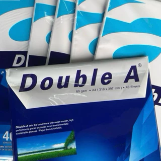 กระดาษA4 แพค40แผ่น DoubleA แพคละ12แพค ราคา 190 บาท