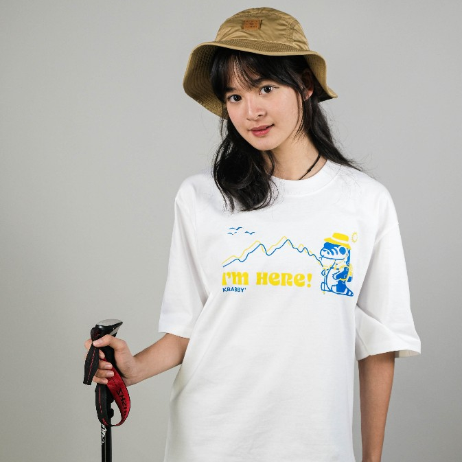 Krabby Style เสื้อยืด Oversize รุ่น I’M HERE! HIKING รูปที่ 5