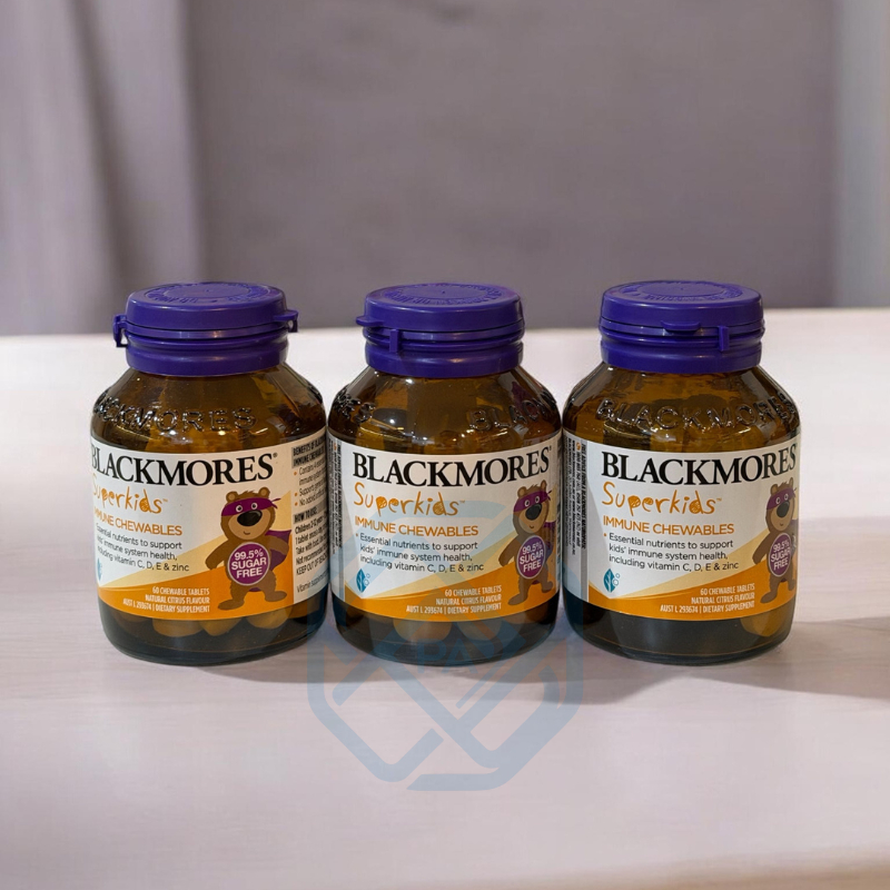 BLACKMORES Superkids Immune เม็ดเคี้ยว สุขภาพที่ดีเปลี่ยนทุกอย่างได้ ดูแลระบบภูมิคุ้มกันของลูกคุณ