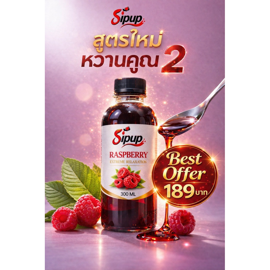 Sipup ไซรัปเข้มข้น หวานคูณ2