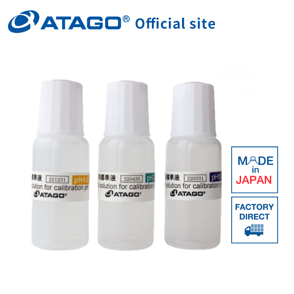 ATAGO Standard Solution for PAL-pH Plus pH4.01/pH7.00/pH10.01 (10ml each) - RE-99231