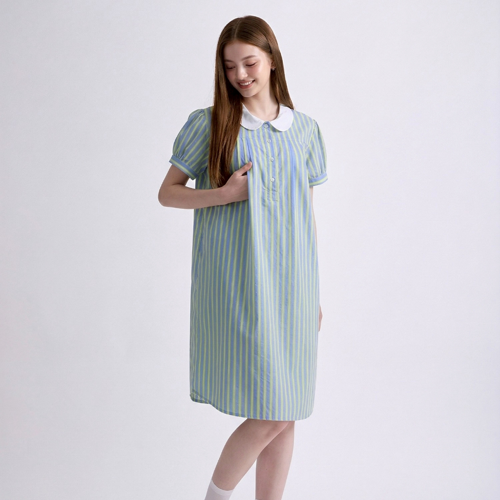 Nitan (นิทาน) ชุดนอนให้นมบุตร รุ่น Night Blooming Jasmine Maternity and Nursing Pajamas