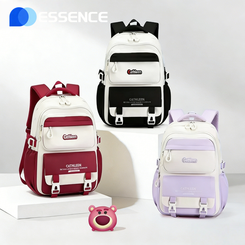 มาใหม่กันน้ำความจุขนาดใหญ่กระเป๋าเป้สะพายหลังกันน้ำน้ำหนักเบา Unisex โรงเรียนประถมศึกษาและมัธยมศึกษา