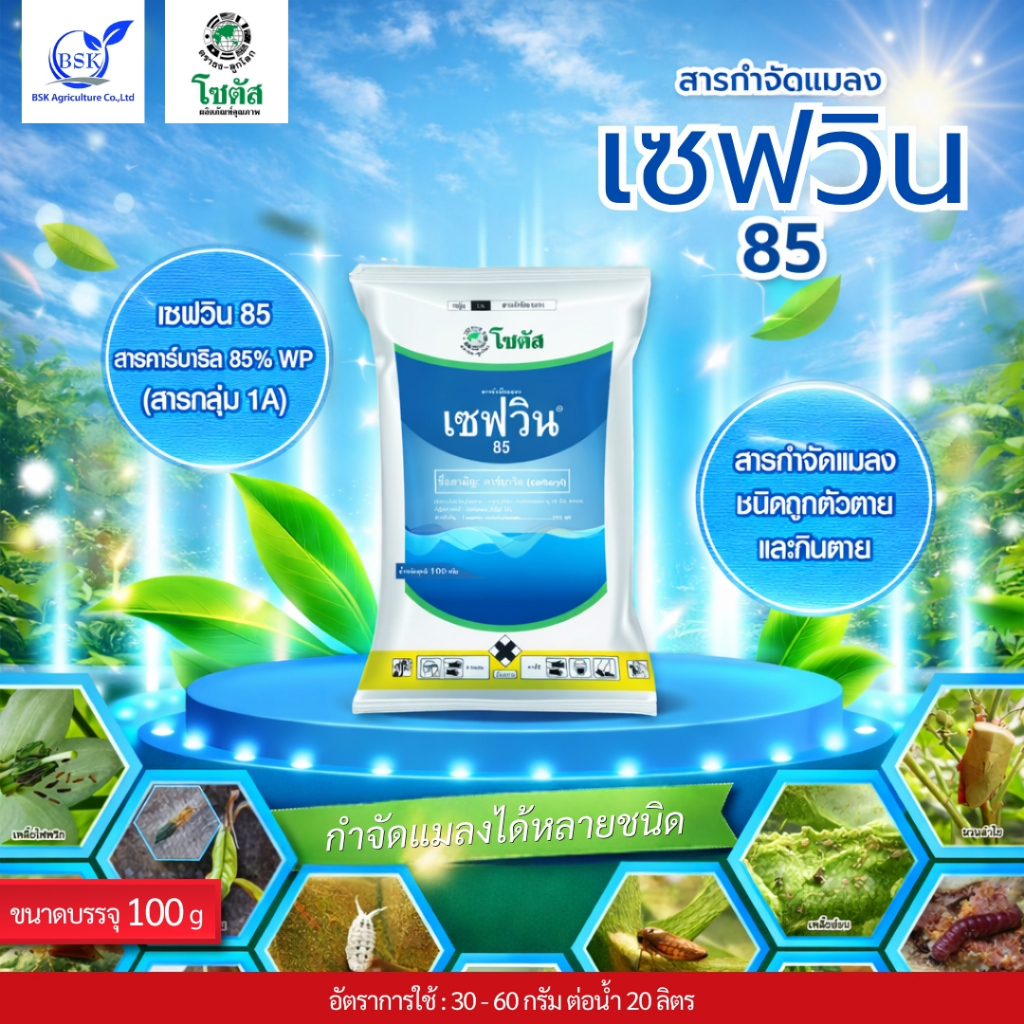 เซฟวิน 85 และ คาร์บาริล ขนาด 100 กรัม (บ.โซตัส/เอราวัณ)