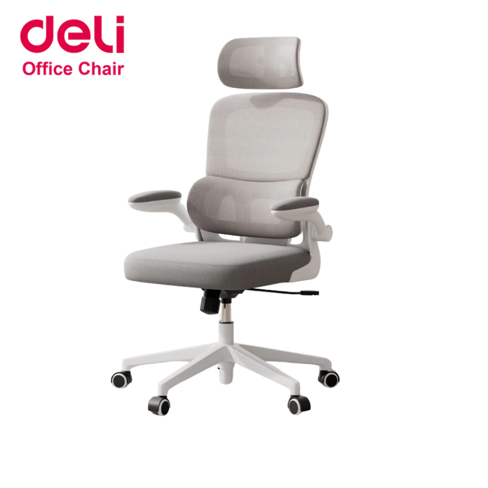 Deli เก้าอี้สำนักงาน เก้าอี้ทำงาน ปรับระดับได้ ซัพพอร์ตสรีระ เบาะตาข่าย ระบายอากาศ Office Chair