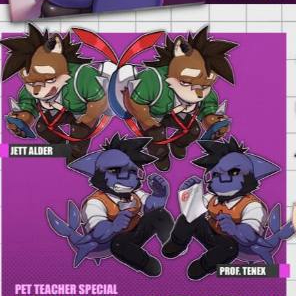 พวงกุญแจลายการ์ตูน กลุ่ม Furry และ Kemono - Pet Teacher Keychain
