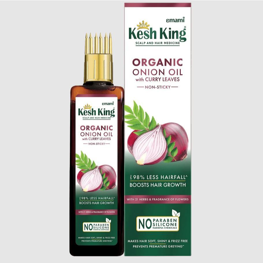 Kesh King Organic Onion Oil With Curry Leaves 200 ml