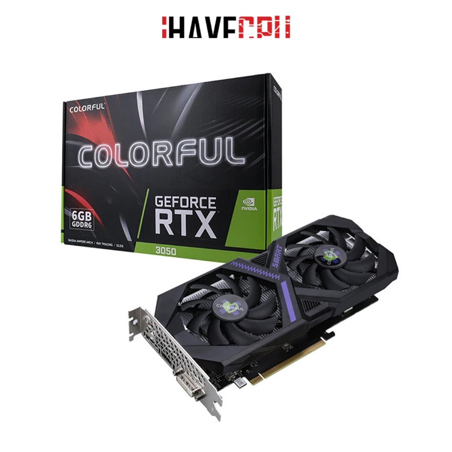การ์ดจอ (vga) iHAVECPU COLORFUL GEFORCE RTX 3050 6G V4-V - 6GB GDDR6
