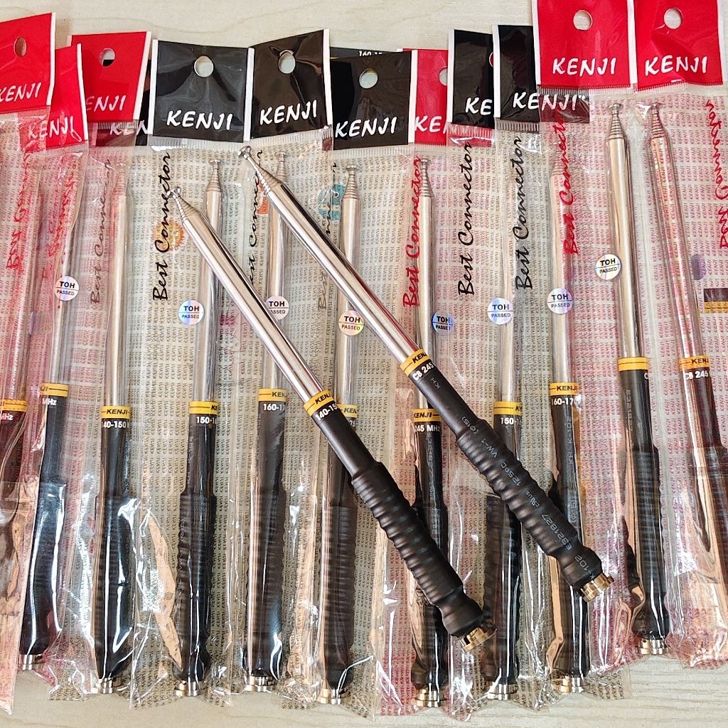 #10ท่อนเสาสไลด์สีขาวKENJIสัญญาณวิทยุสื่อสารวอแดง245 วอดำ 140 150 160 170