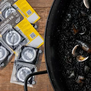 Squid Ink BSA 4g Pasta/Risotto/Paella ดีหมึก หมึกดำ ดีปลาหมึก แพคคู่ 2ซอง นำเข้าจาก ฝรั่งเศส