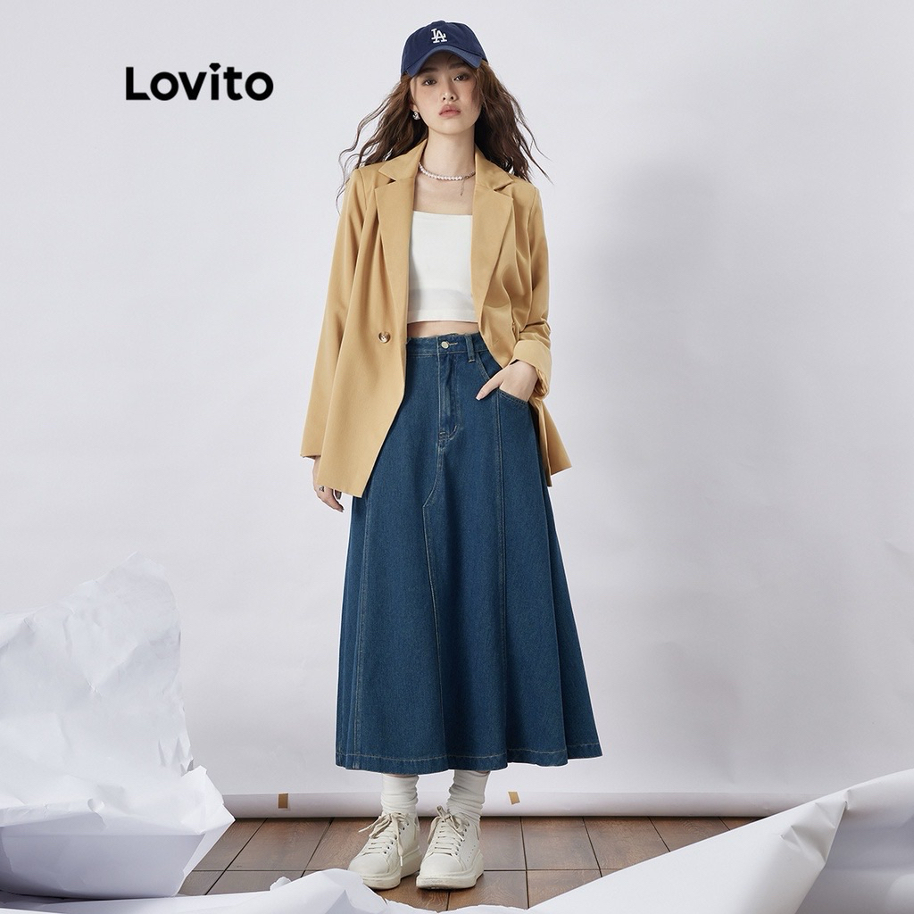 ✨ส่งต่อ✨กระโปรงยีนส์ Lovito
