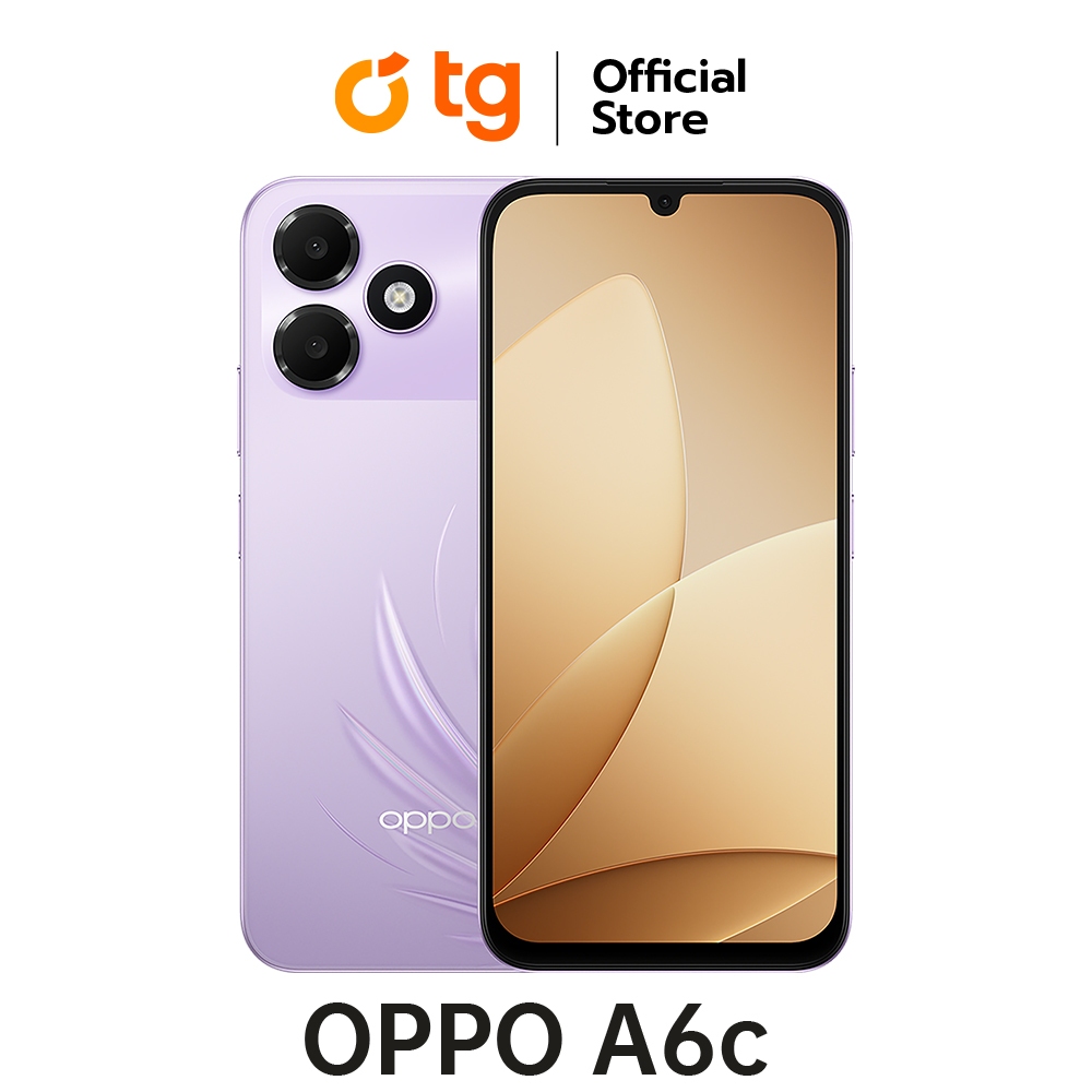 OPPO A6c (4/64GB)(4/128GB) แถมฟรีประกันจอแตก (สินค้ารับประกันศูนย์ 1ปี)