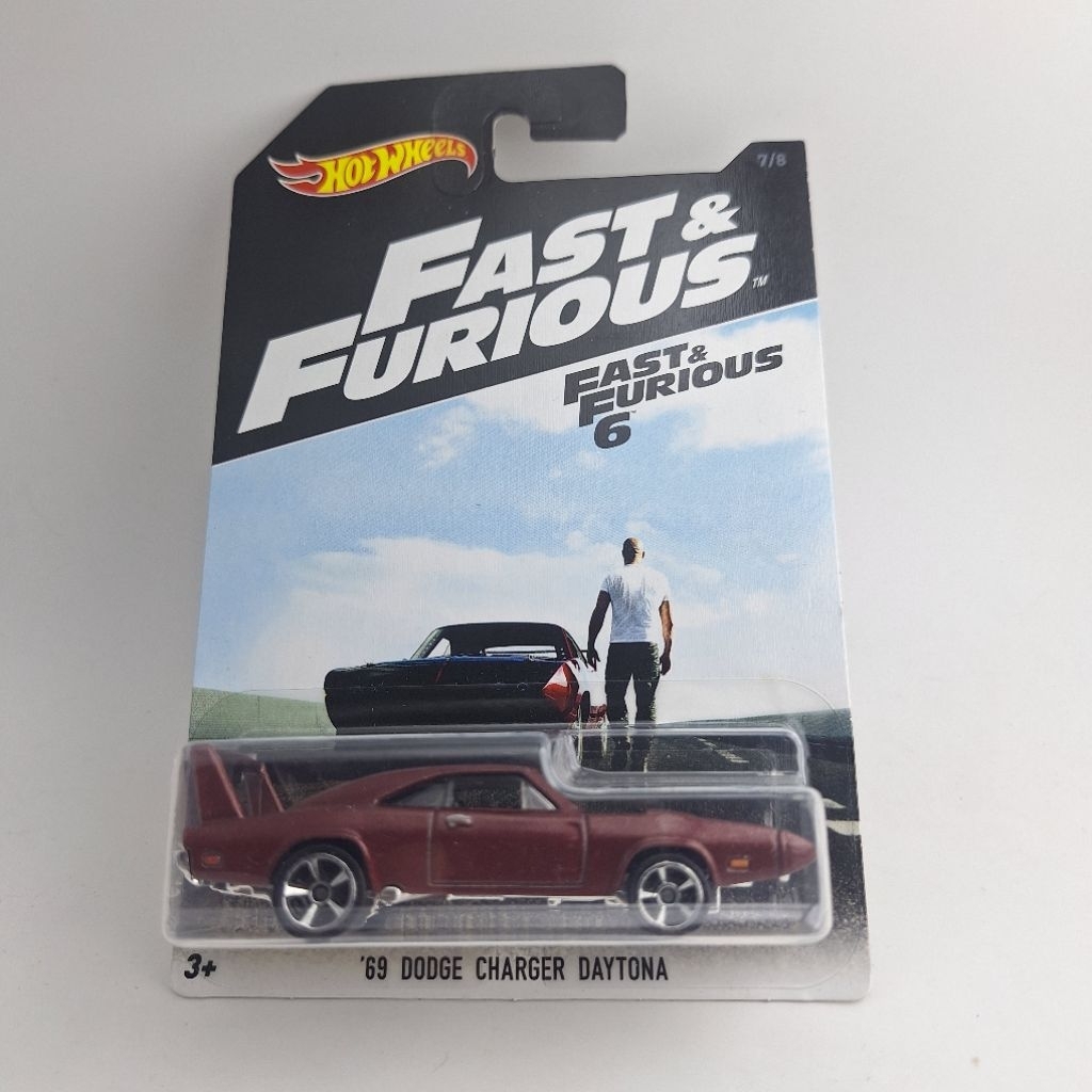 รถเหล็ก Hotwheels 69 DODGE CHARGER DAYTONA FAST&FURIOUS 7/8 (ib64)