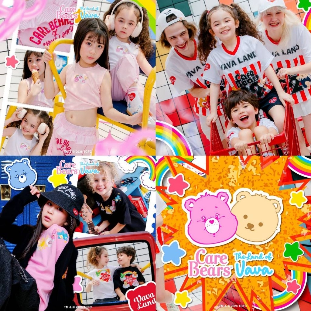 พร้อมส่ง The Land of VAVA x Care Bears สินค้าใหม่ ชุดเด็กเสื้อผ้าเด็กพร้อมส่ง