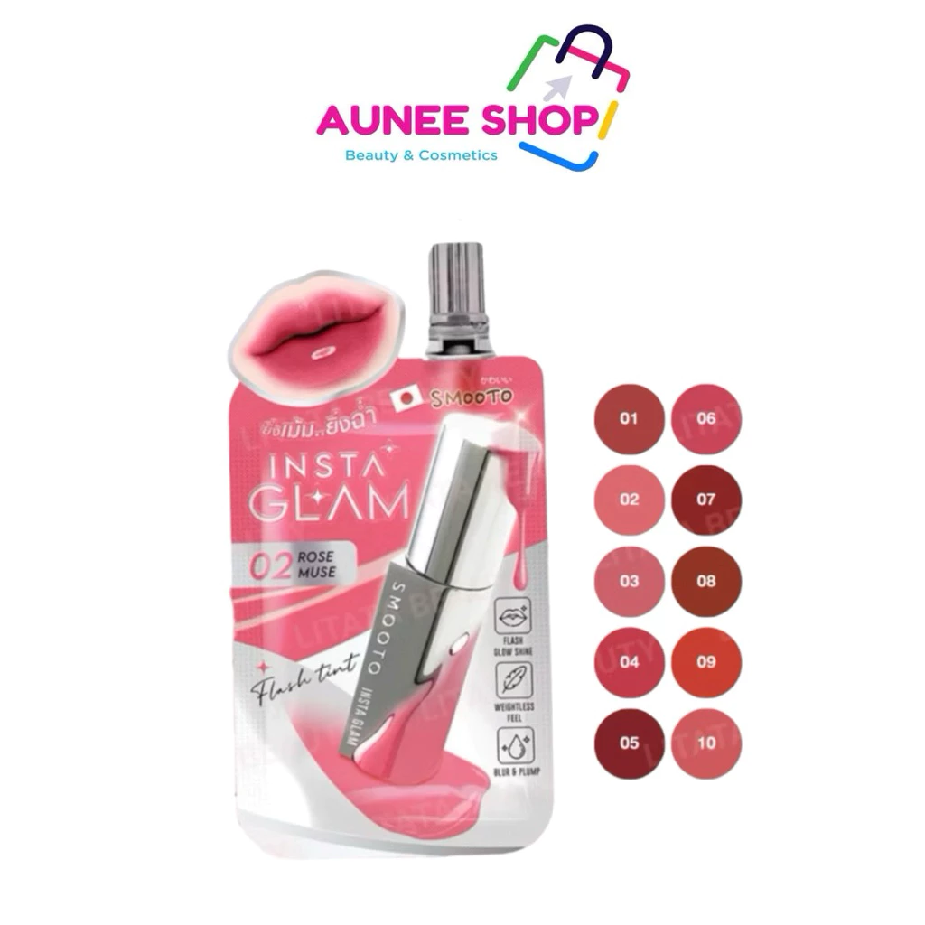 ส่งฟรี/มีไลฟ์ [ซอง] SMOOTO INSTAGLAM FLASH TINT 2G อินสตาแกรม แฟลช ทินท์