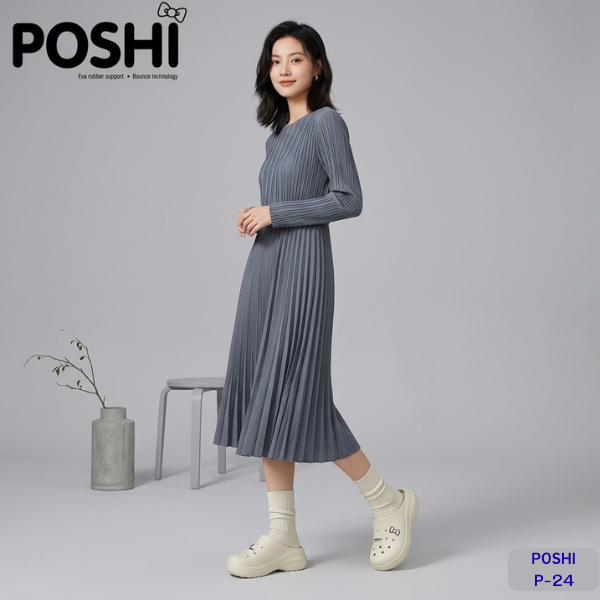 แบรนด์ POSHI รองเท้าผู้หญิง *แนะนำให้วัดเท้าก่อนสั่งซื้อทุกครั้ง หลีกเลี่ยงการคืนสินค้าทุกกรณี*