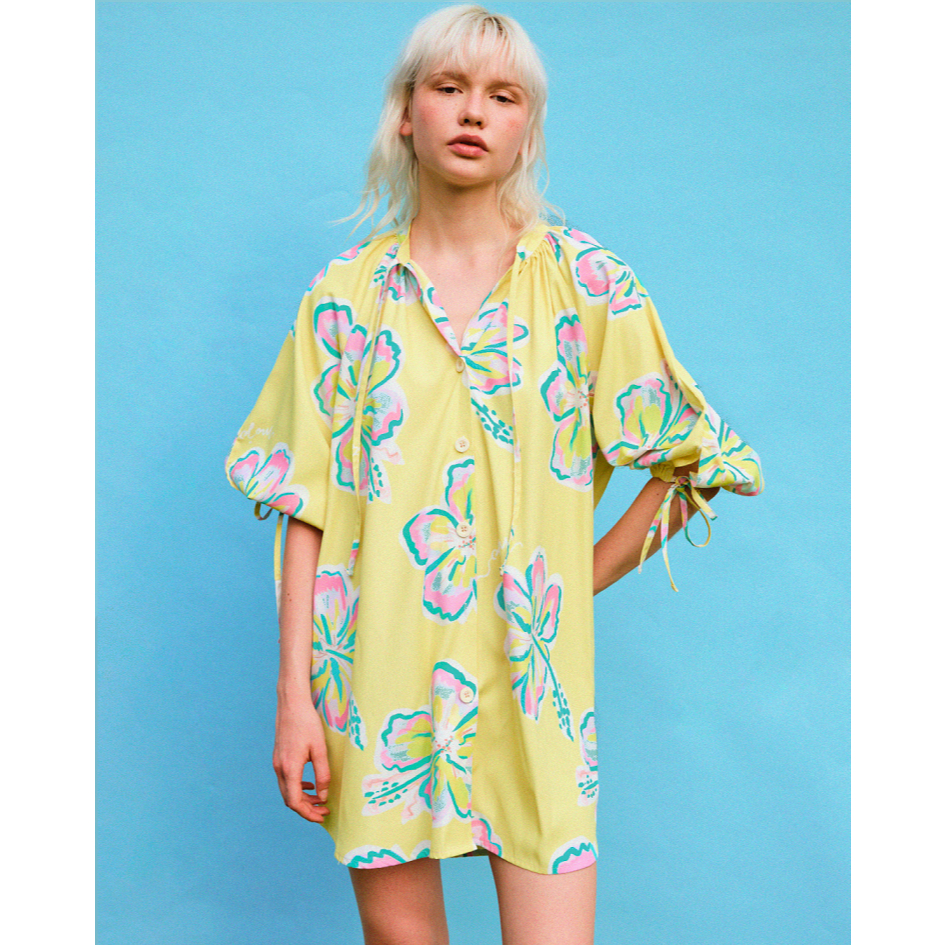 Littlemojo Sunkissed Hibicus Woman Dress