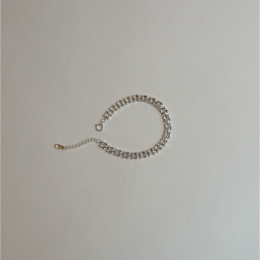 itti bitti - สร้อยข้อมือเงินแท้ Time chain bracelet