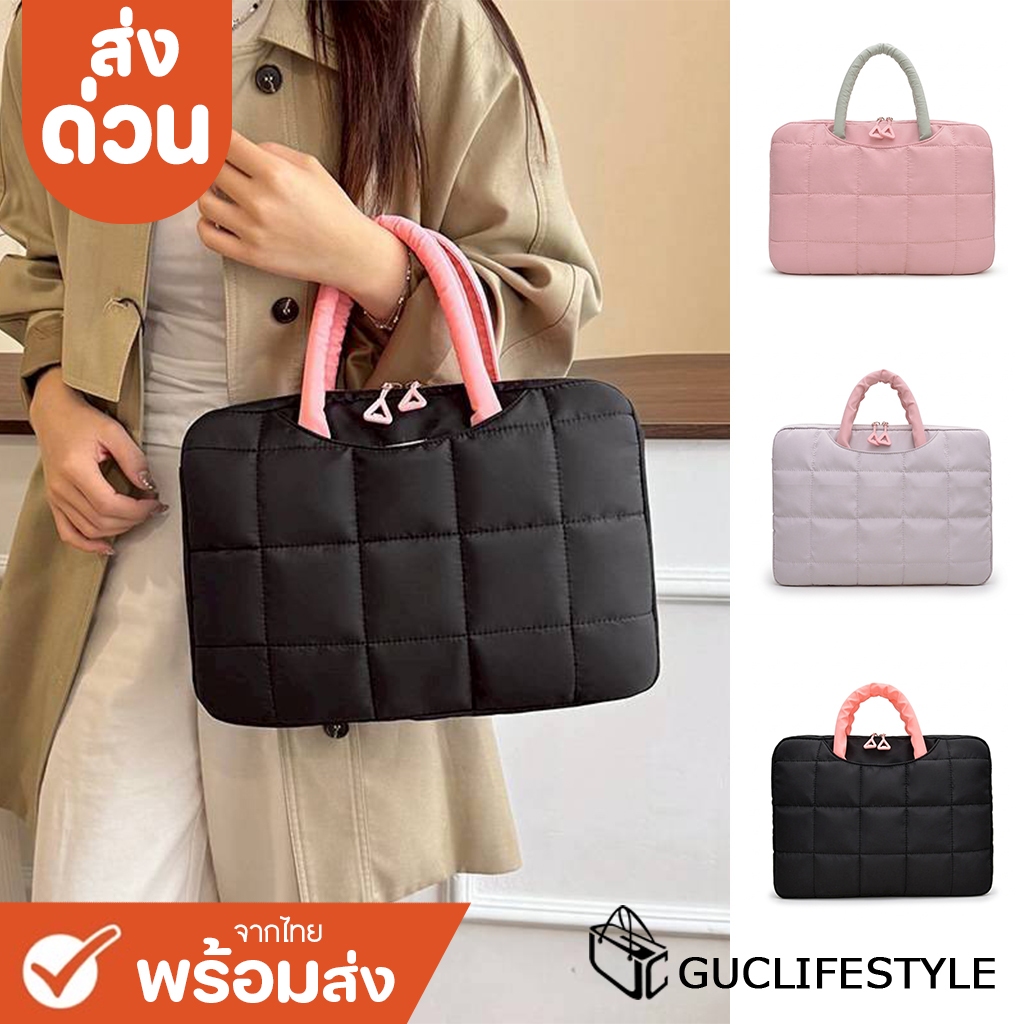ส่งด่วน GUCSELECTED(B2595) กระเป๋าใส่ไอแพดถือ+A4ได้ ขนาด 15 นิ้ว มีกันกระแทก