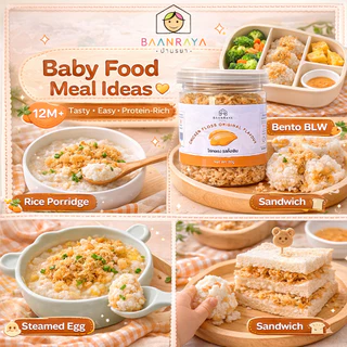 🔥*Promotion*🔥🐔 ไก่หยองเด็ก รสดั้งเดิม อกไก่ล้วน โปรตีนสูง โรยข้าว โจ๊ก BLW Baby Chicken Floss Original | Baan Raya