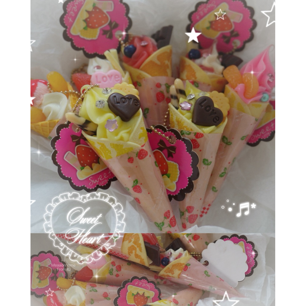 Decoden Dessert Keychains, พวงกุญแจขนมหวานญี่ปุ่น