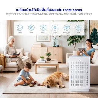 Kashiwa เครื่องฟอกอากาศ รุ่น AP-007 เครื่องฟอก ฟอกอากาศ HEPA H13 กรองฝุ่น PM2.5
