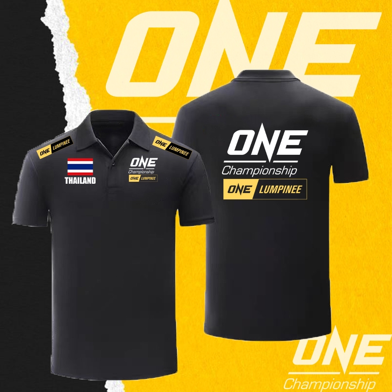 เสื้อโปโลคอปก ONE Championship--ONE Polo shirt สวมใส่สบาย ไม่หด ไม่ยับ ผลิตจากเนื้อผ้าที่สวมใส่สบาย